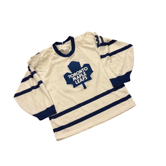 Rare Vintage 90's CCM Toronto Maple Leafs Grant Fuhr #31 NHL Hockey Jersey Small - Picture 3 of 7